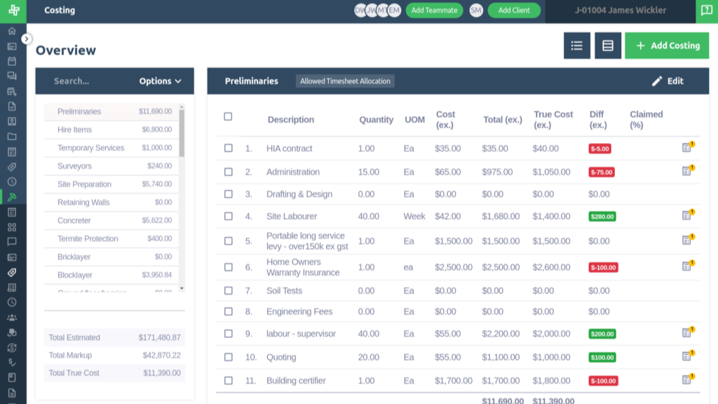 Wunderbuild_costings