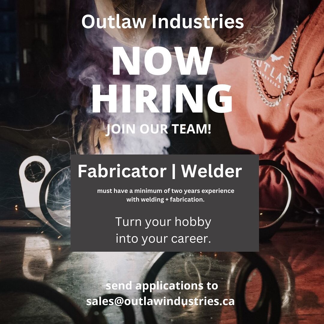 Outlaw Industries is hiring! 📢‼️ Apply now at sales@outlawindustries.ca. 

#outlawindustriesltd #chilliwackmetalfab #customfabrication #custommetalwork #chilliwackfabrication