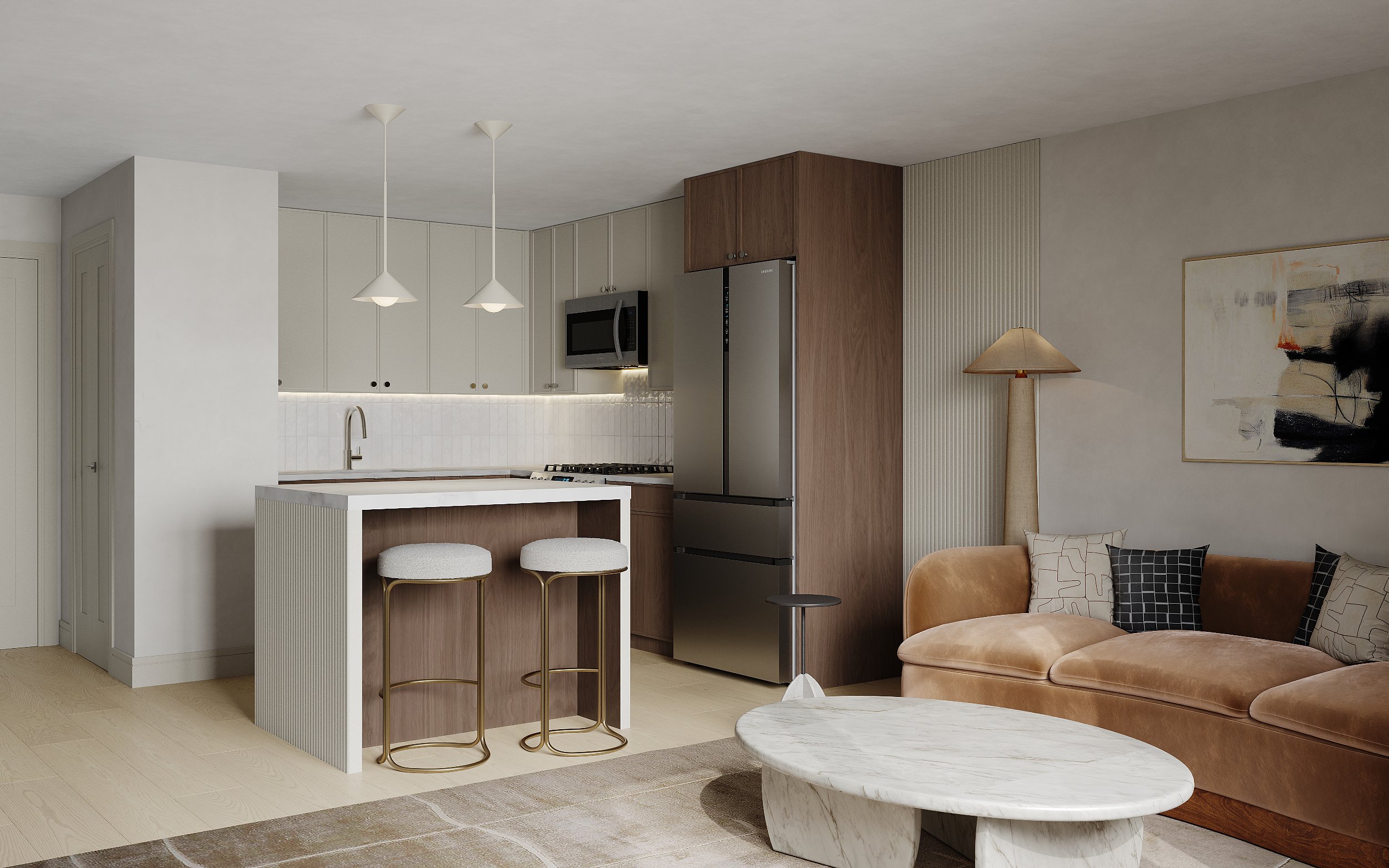 Interior Kitchen View