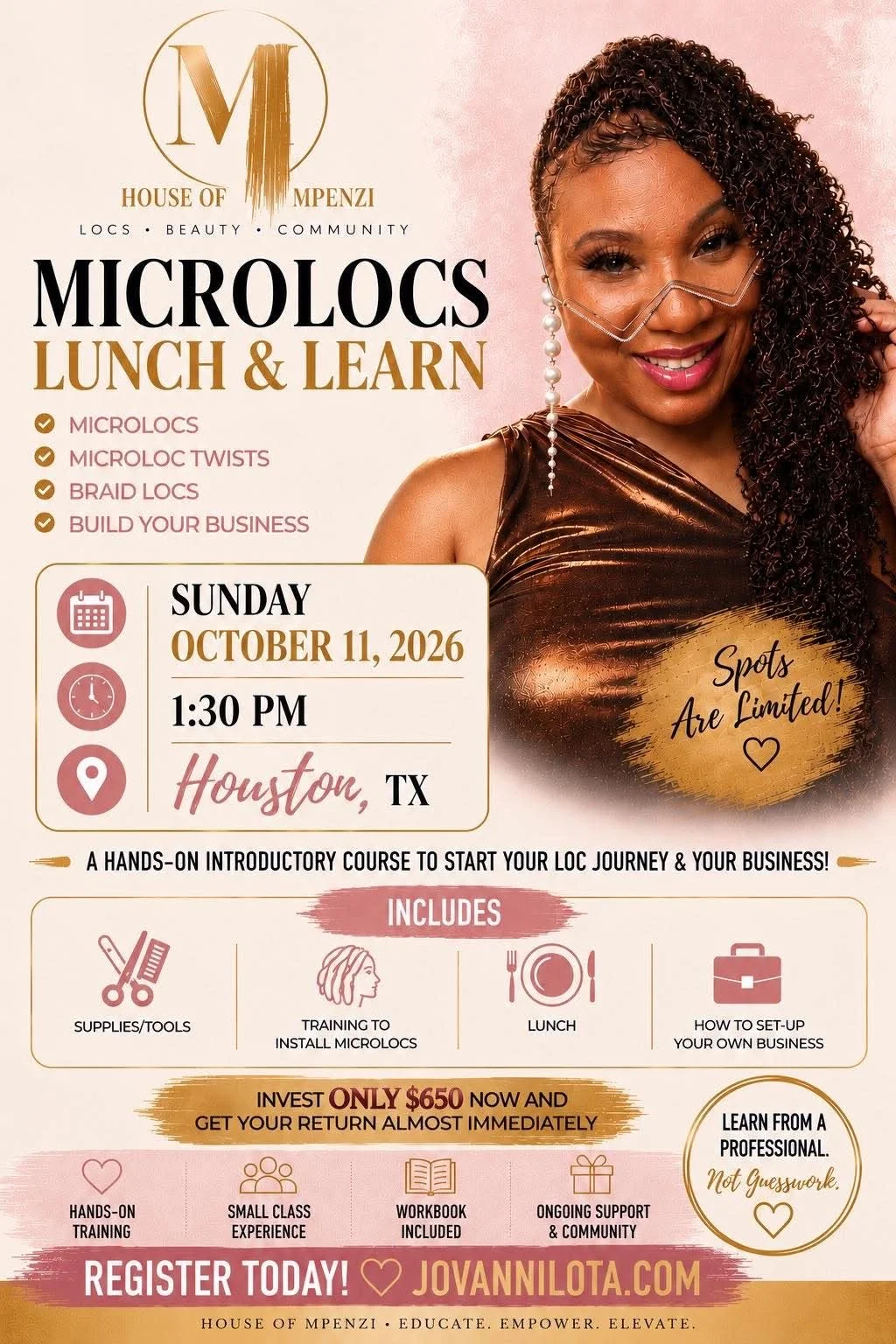 Houston, Tx Microlocs Lunch & Learn 10/11/26