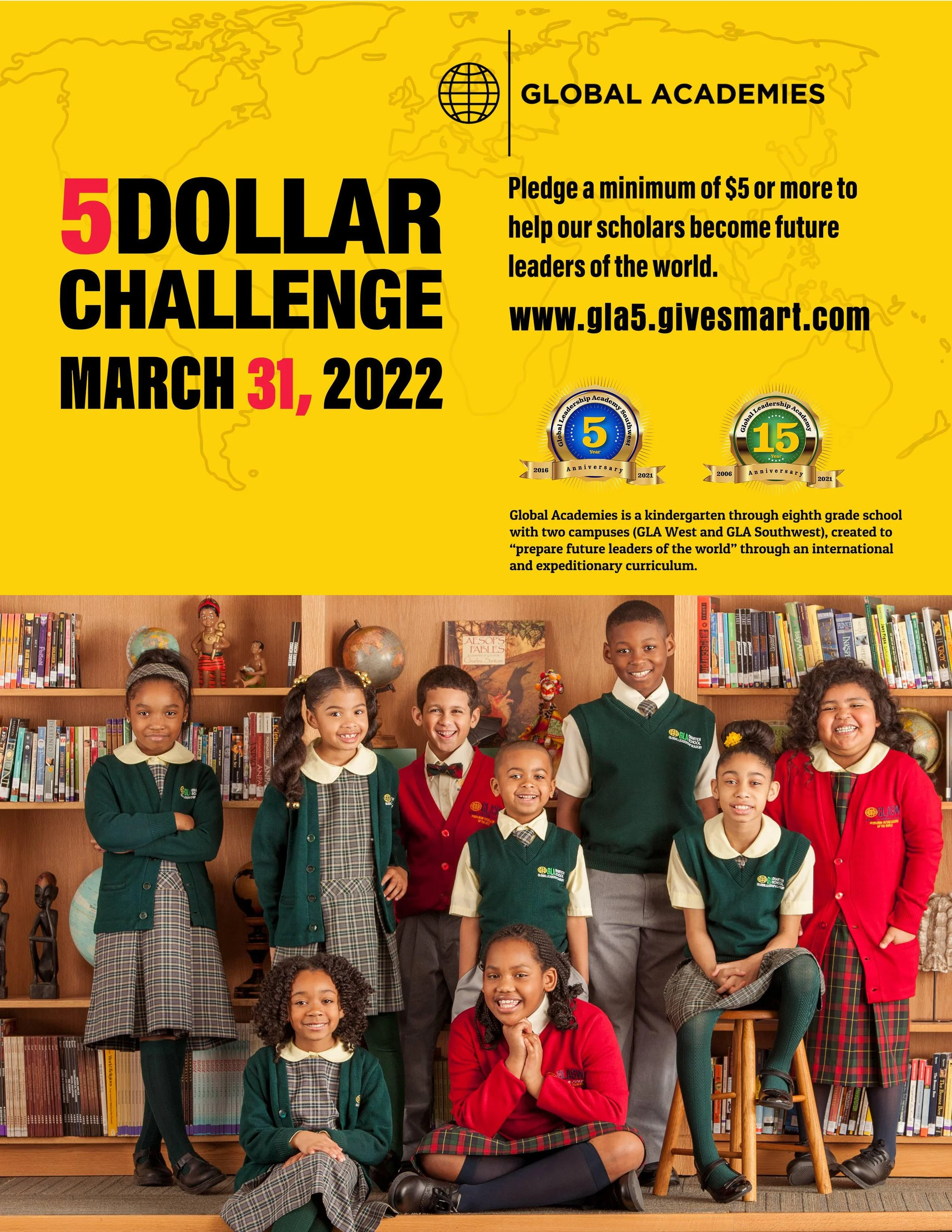Donate now to the $5 Challenge!