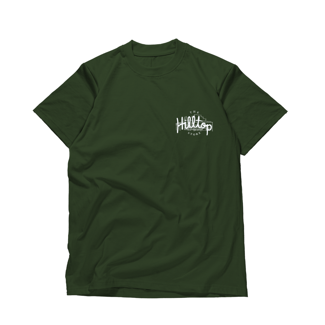 The Hilltop Store_ Green_T Shirt_Logo_ Front of Shirt (1).png