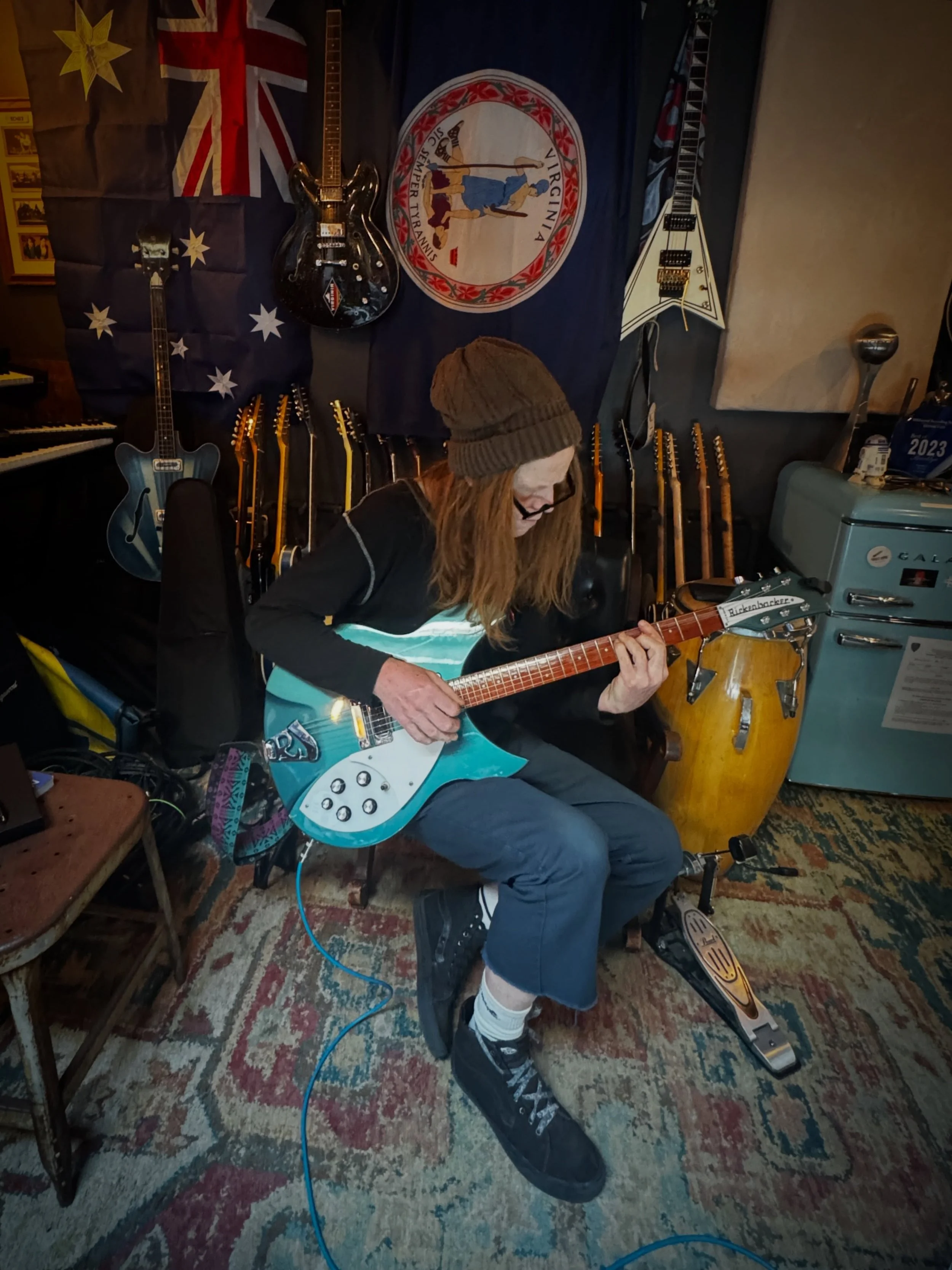Guitar tracks for @chrismooremusic today