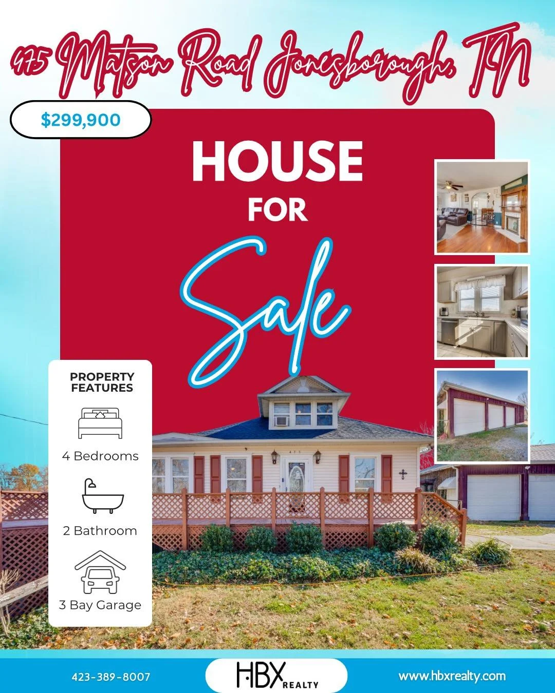 This incredible home is AVAILABLE! 

Featuring 4 bedrooms and 2 baths on a large corner lot right outside of town limits, this renovated farmhouse has plenty of updates plus a massive 3 bay detached garage! So many options! 

Come check it out! 

📲 