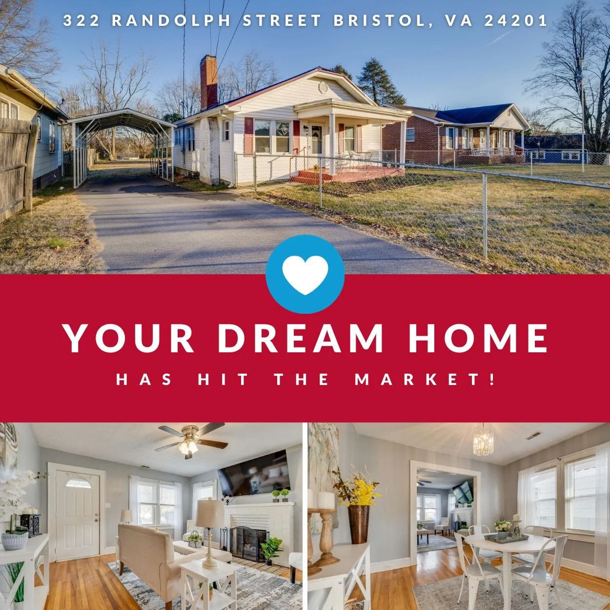 All the 😍😍😍😍😍 for this one 

📍 322 Randolph Street Bristol, VA 24201
💲 184,900

📲 423-389-8007

Listing provided by HBX Realty