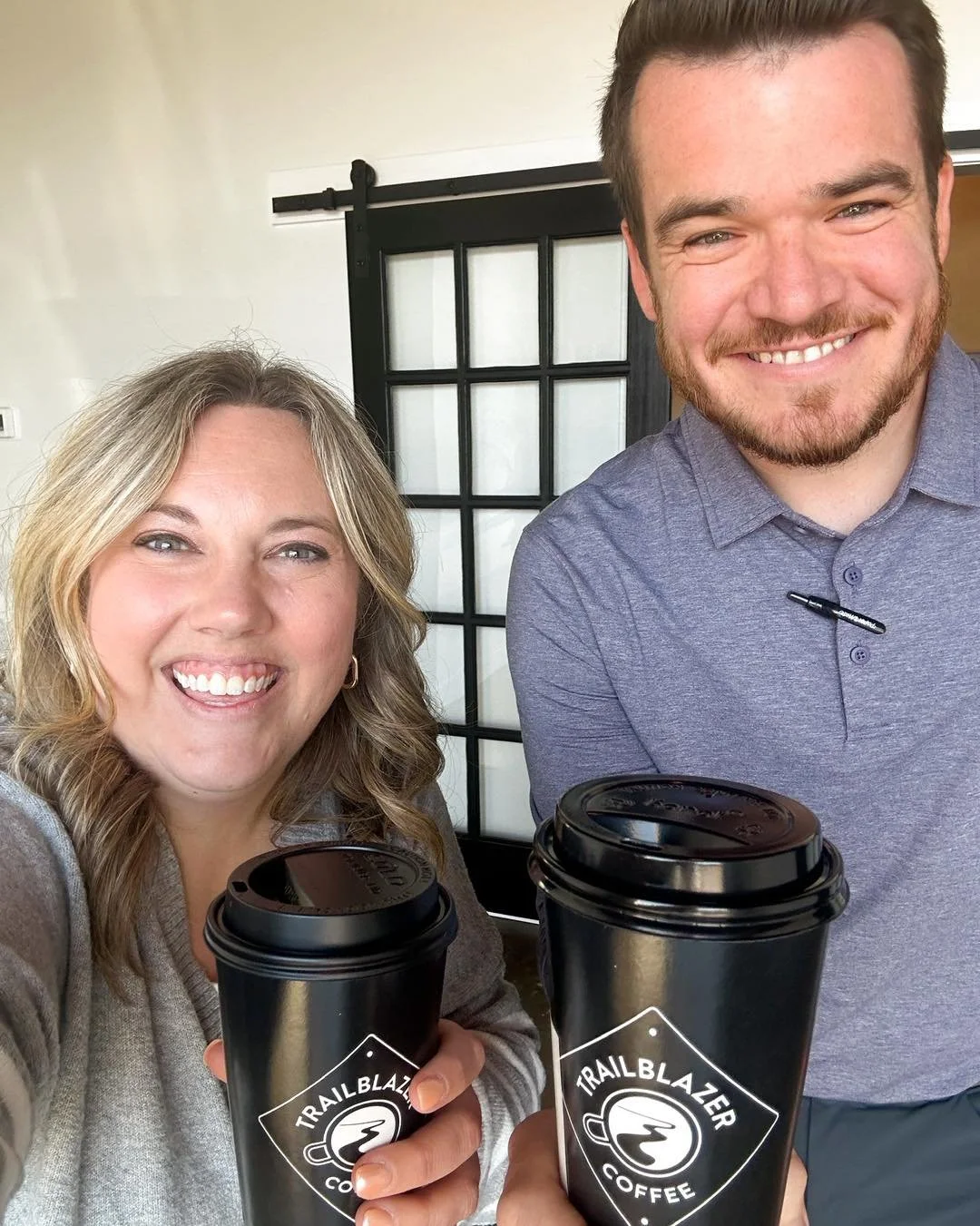 Trailblazer Coffee twins at the office! We could say it&rsquo;s because of these cold spring days that we needed these big hot coffees, but the reality is we don&rsquo;t need an excuse to enjoy some of our favorite local coffee! 

Jonesborough friend