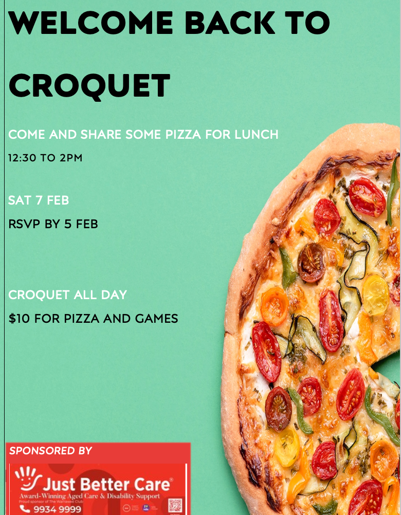 Welcome Back to Croquet - Lunch