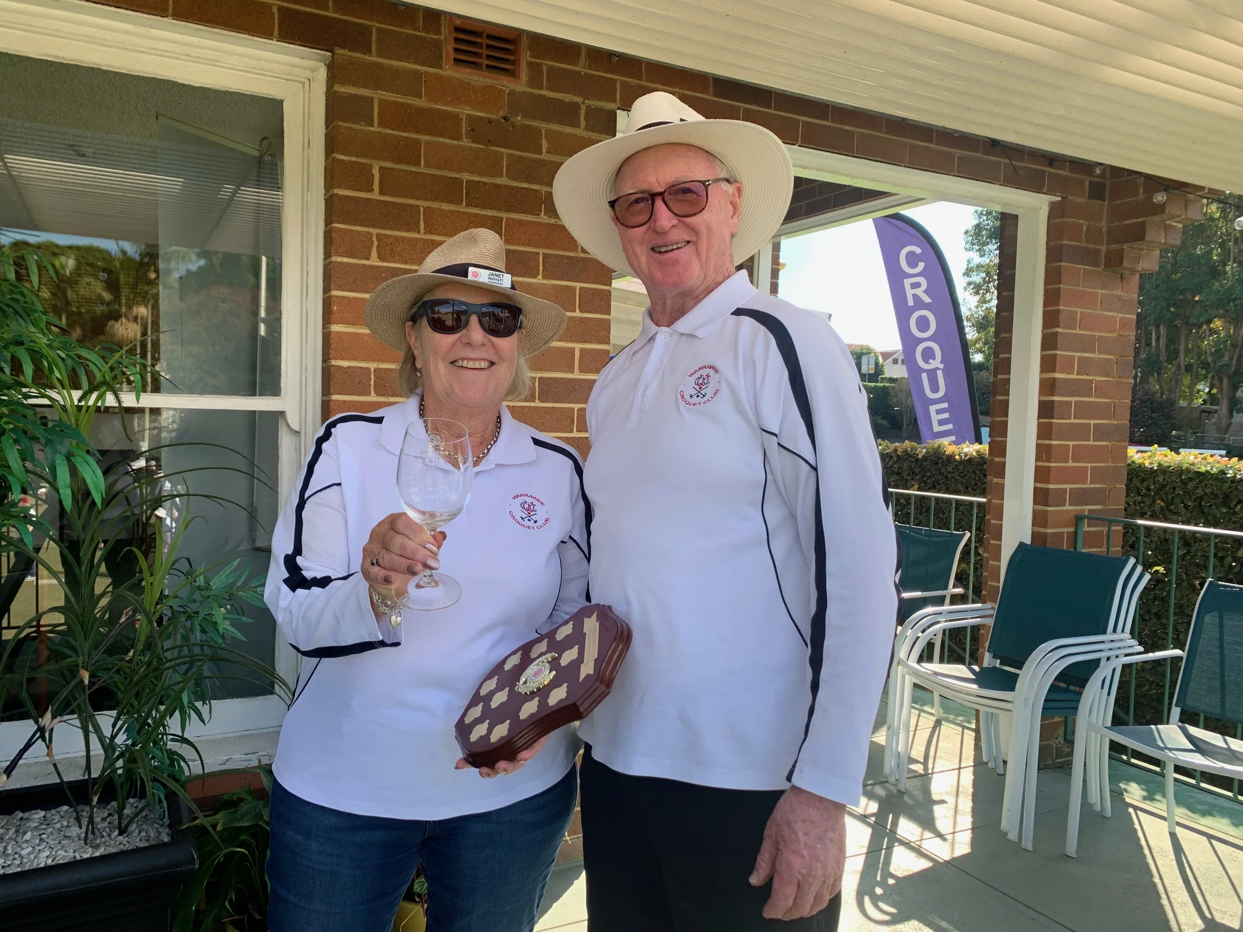 President Scott and Most Improved Player 2024 Janet