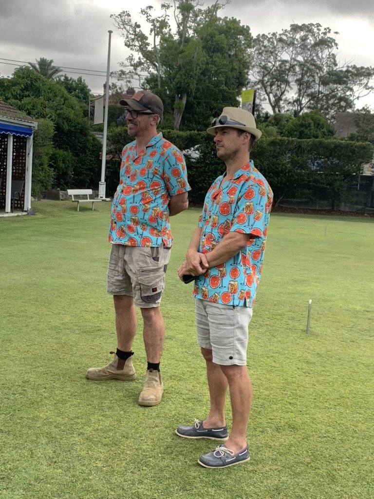 2025 Sponsors Charlie and Rowan dressed for the Summer Cup