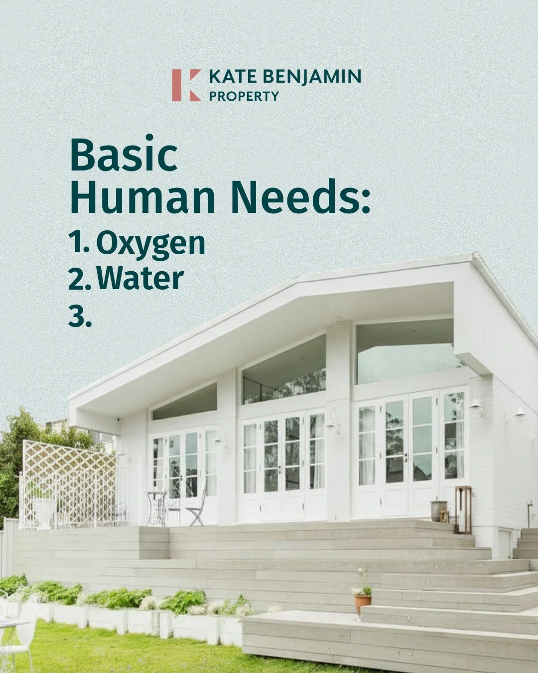 Basic human needs:
1. Oxygen
2. Water
3. A property that feels like home

Two of those you can't control. The third one, we can, because at KBP, care isn't a nice-to-have. It's how we work.
