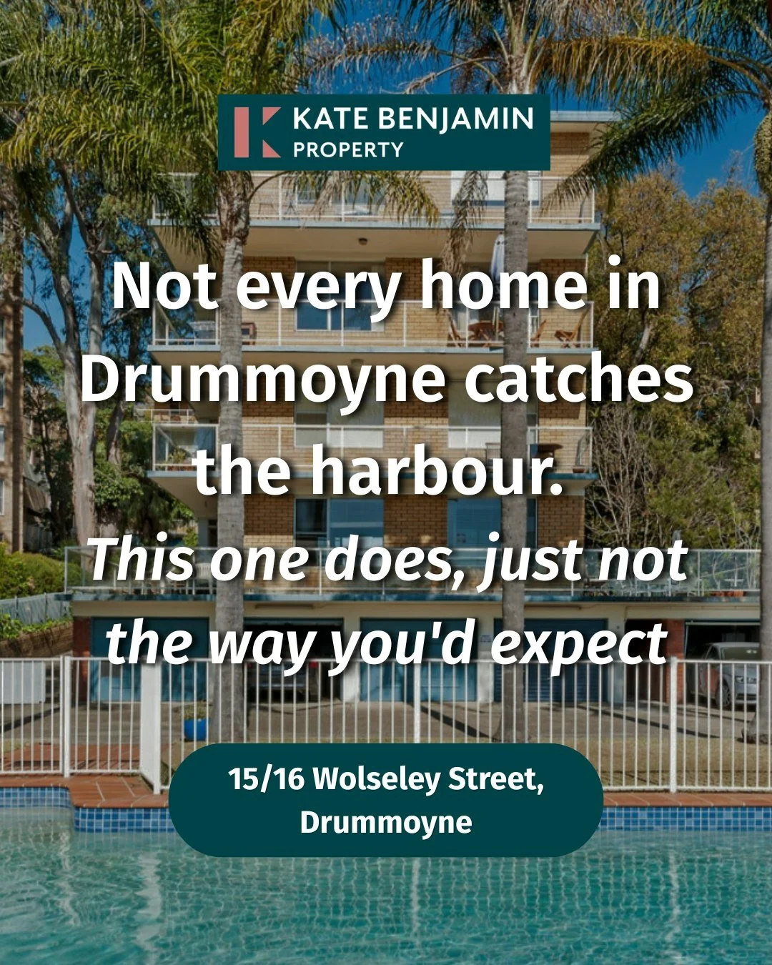 Let me ask you something. Do you actually need a marina view to feel like you live near the water?

Set in a secure complex in Drummoyne with a resort-style pool, this home trades an inflated price tag for low-maintenance ease, without giving up the 