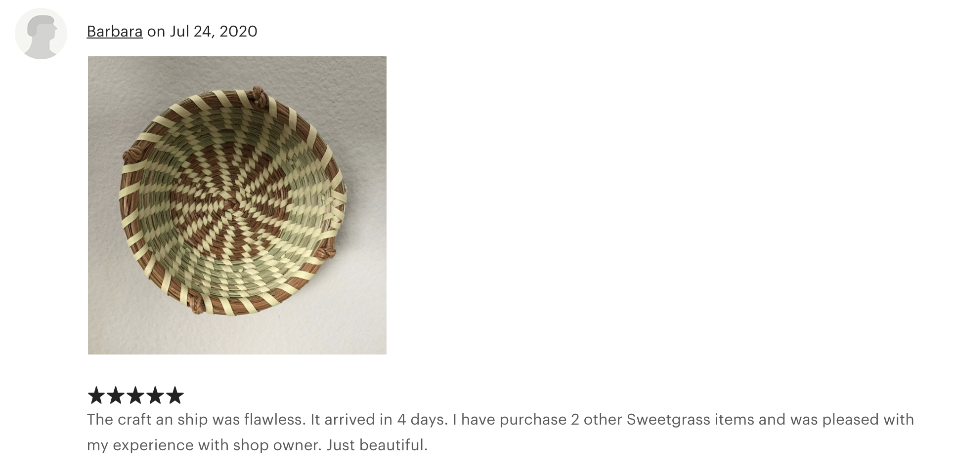 Reviews from my Etsy shop