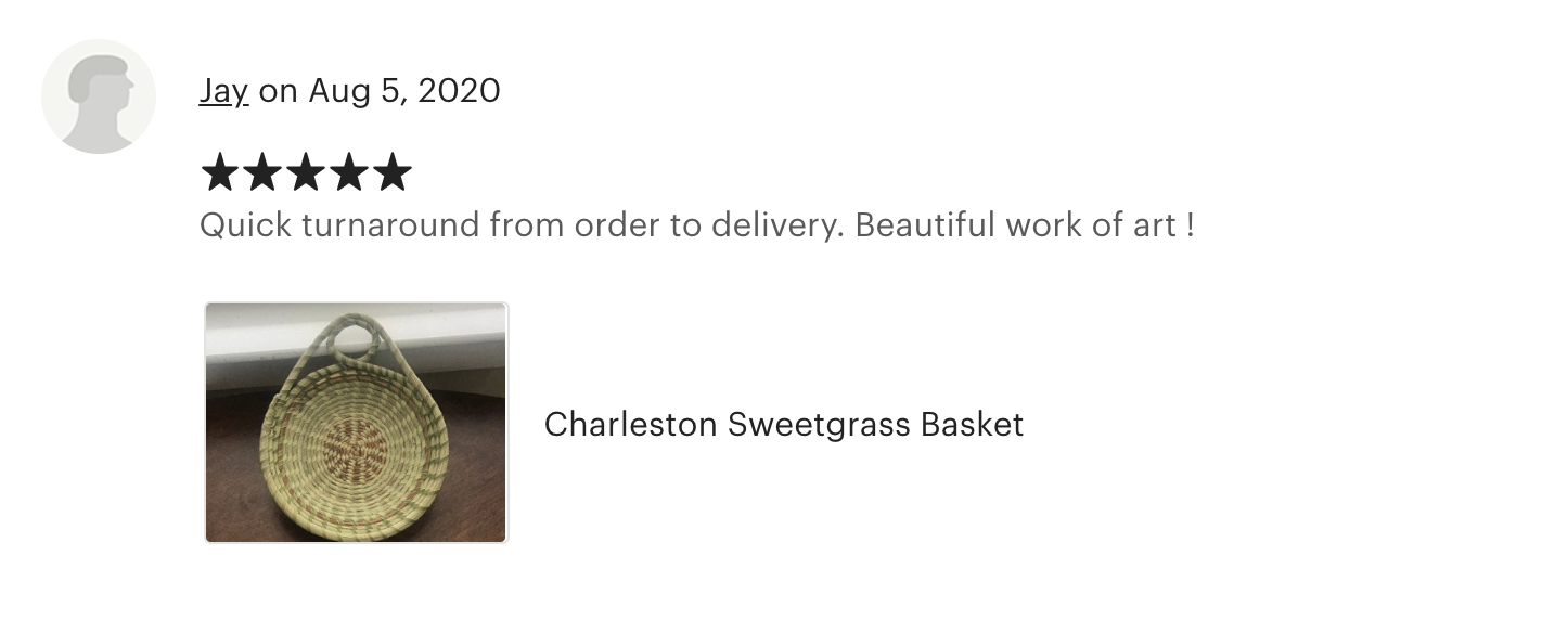 Reviews from my Etsy shop