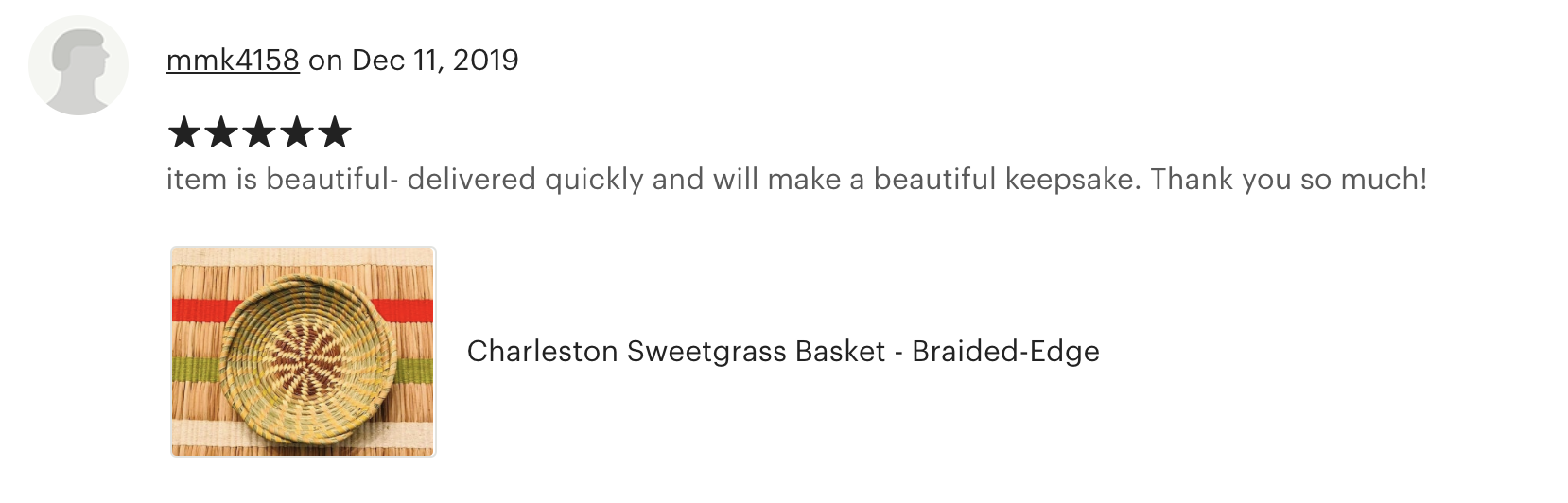 Reviews from my Etsy shop