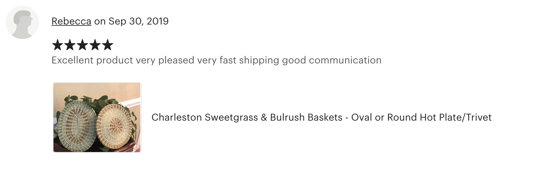 Reviews from my Etsy shop