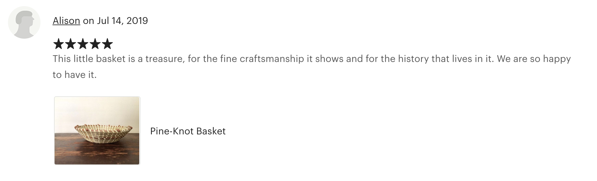 Reviews from my Etsy shop