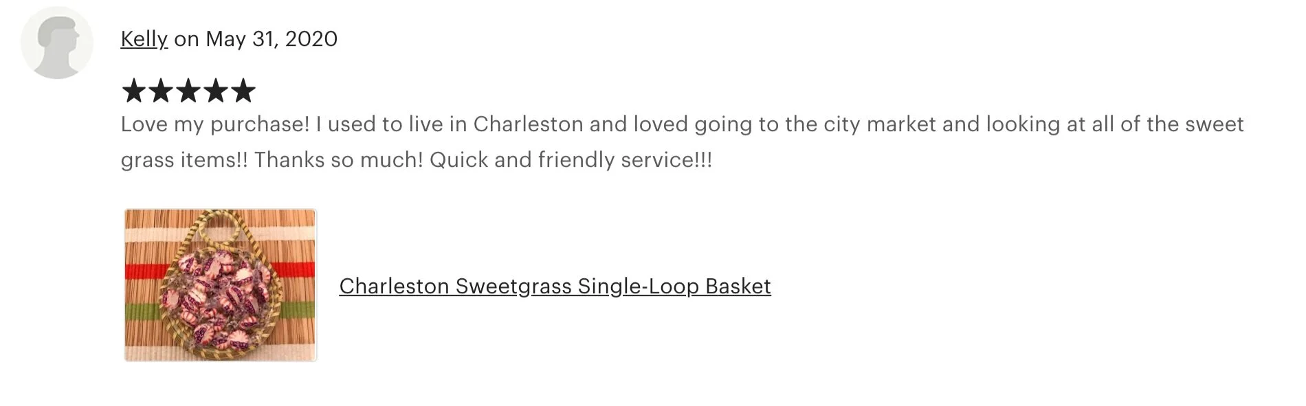 Reviews from my Etsy shop