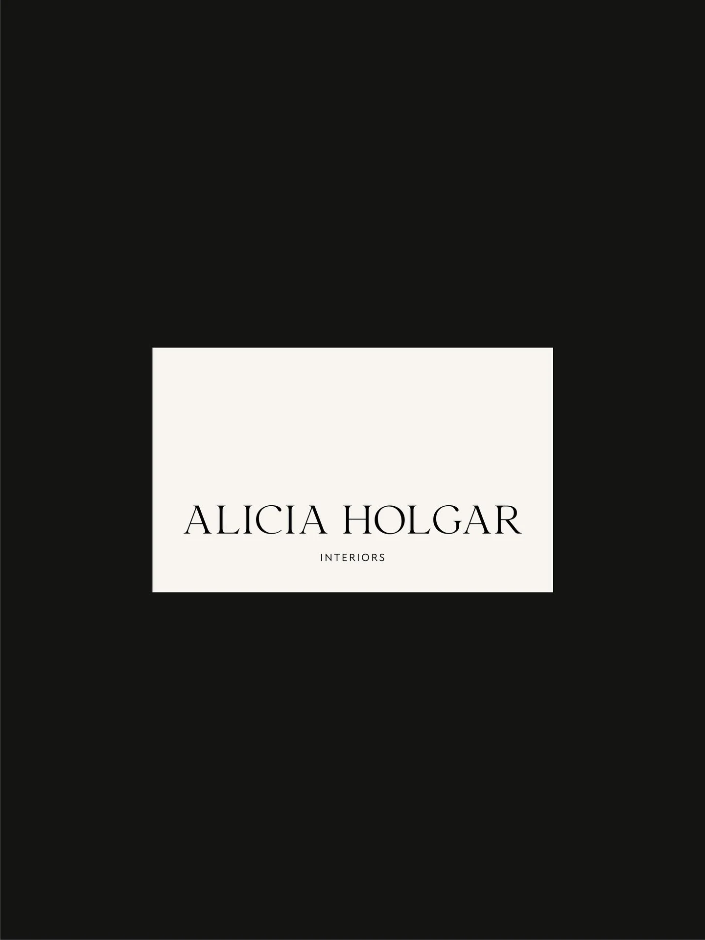 A refined logo for @aliciaholgarinteriors 

At De Marque Studio, we don&rsquo;t just design logos. We position brands within their market so they stand out, are recognised and chosen by your ideal client or customer. Every visual direction is backed 