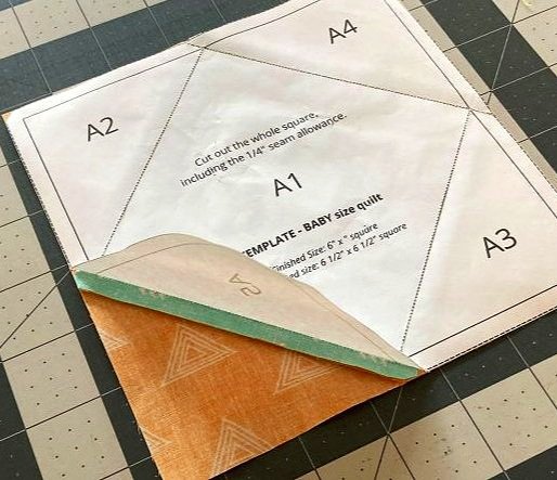 Square-in-a-Square Block - Paper Piecing tutorial — Lou Lou & Betty