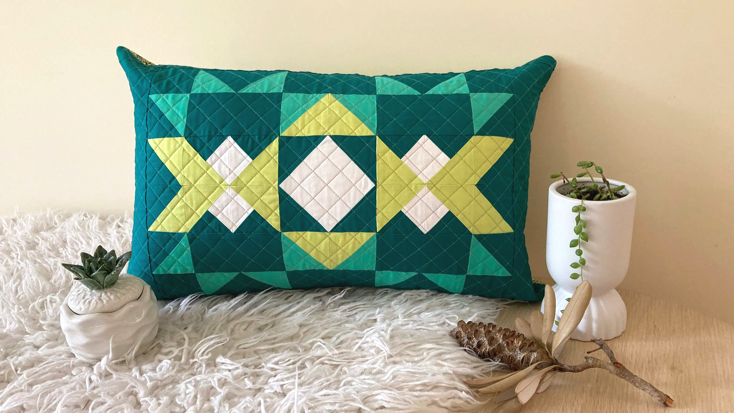 Cosmic Cactus Pillow