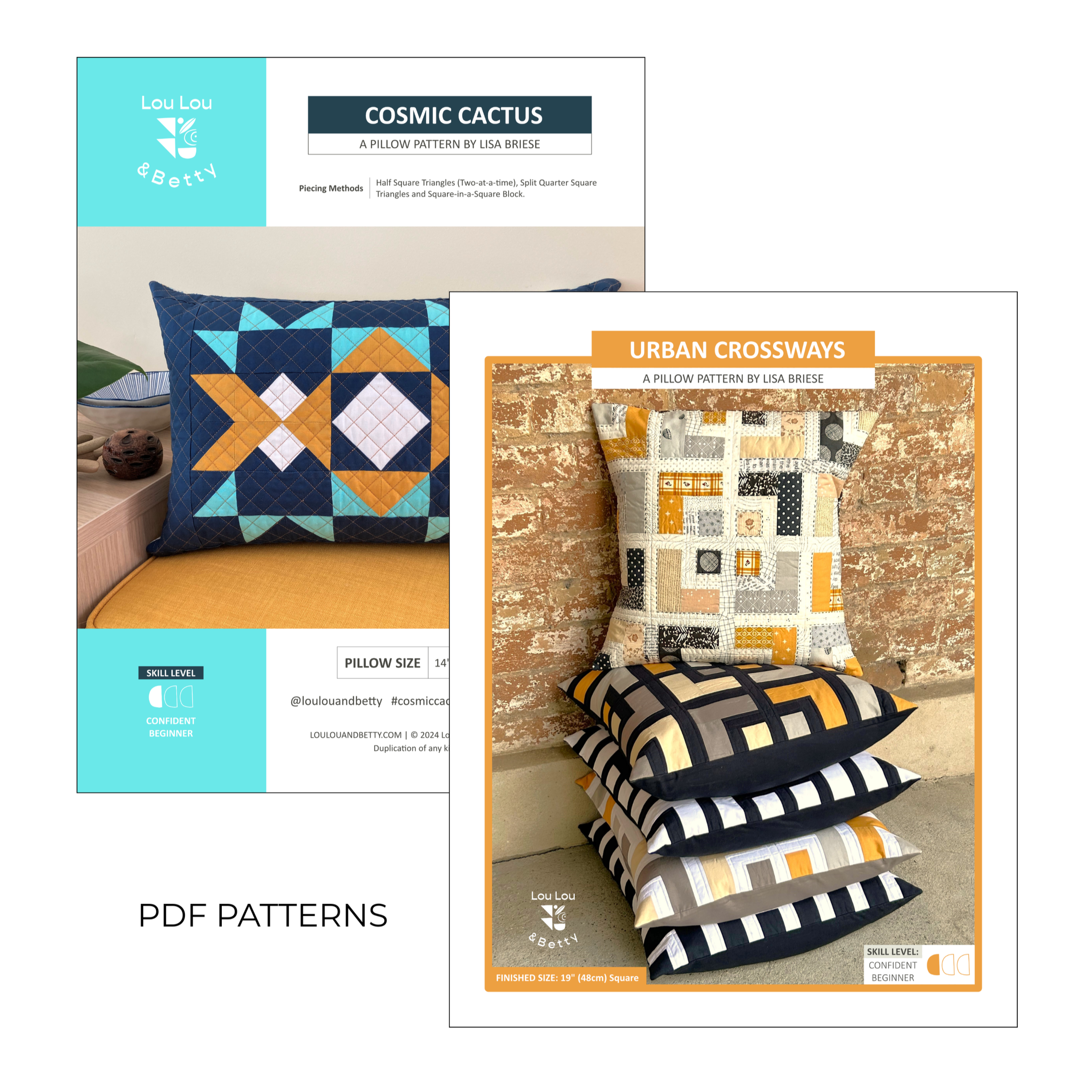 Modern Pillow BUNDLE - PDF US Letter Size