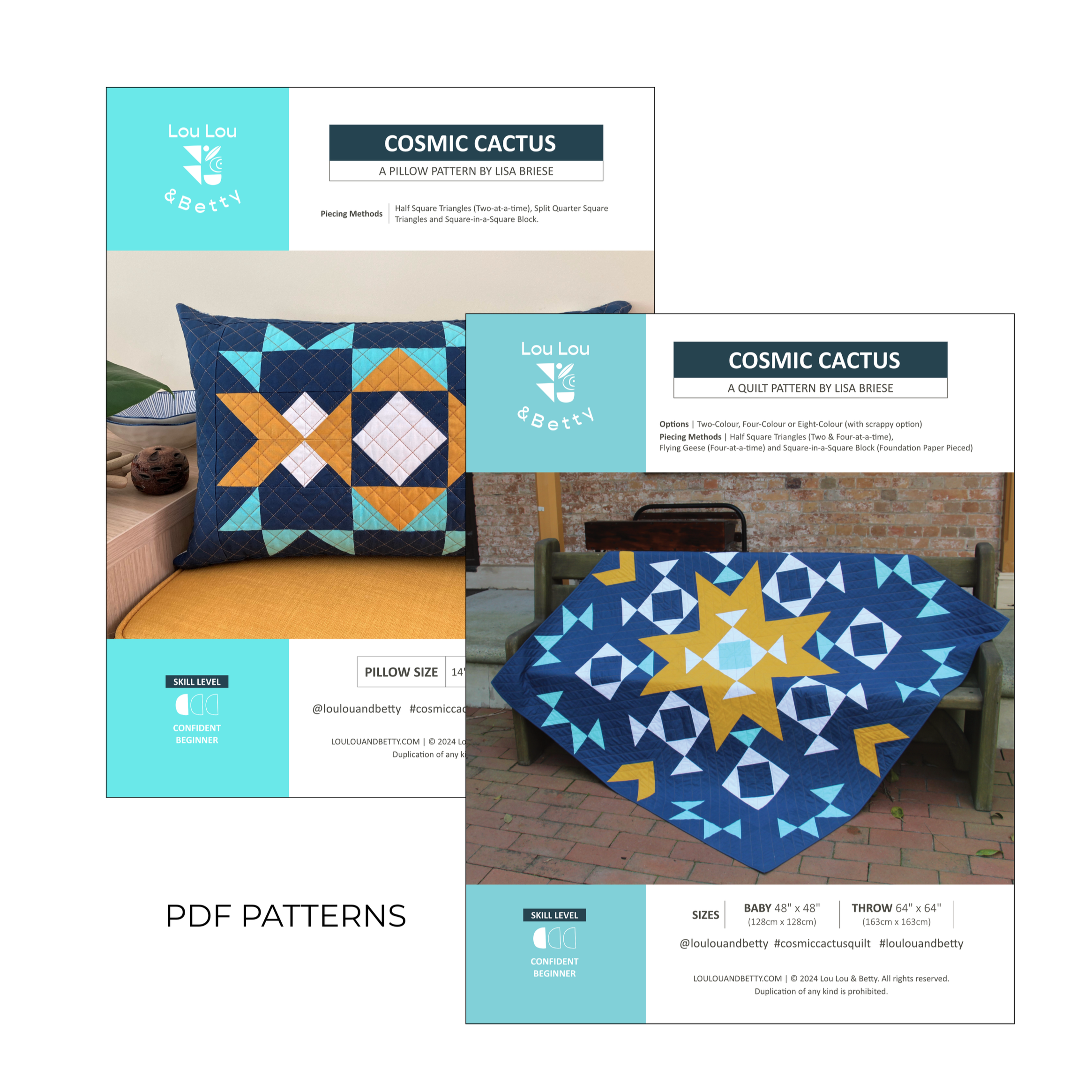 Cosmic Cactus Pattern Bundle 2.0 - PDF US Letter