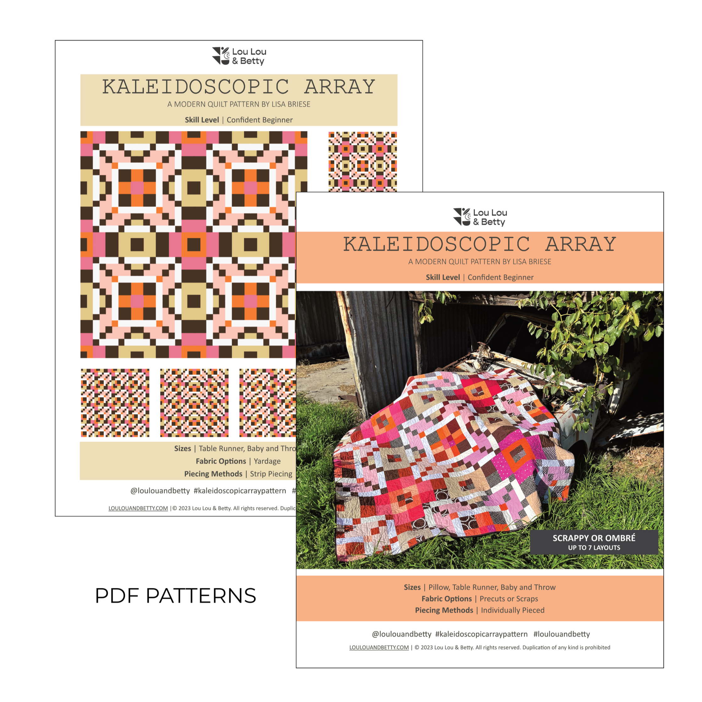 Pattern BUNDLE Kaleidoscopic Array - PDF US Letter Size