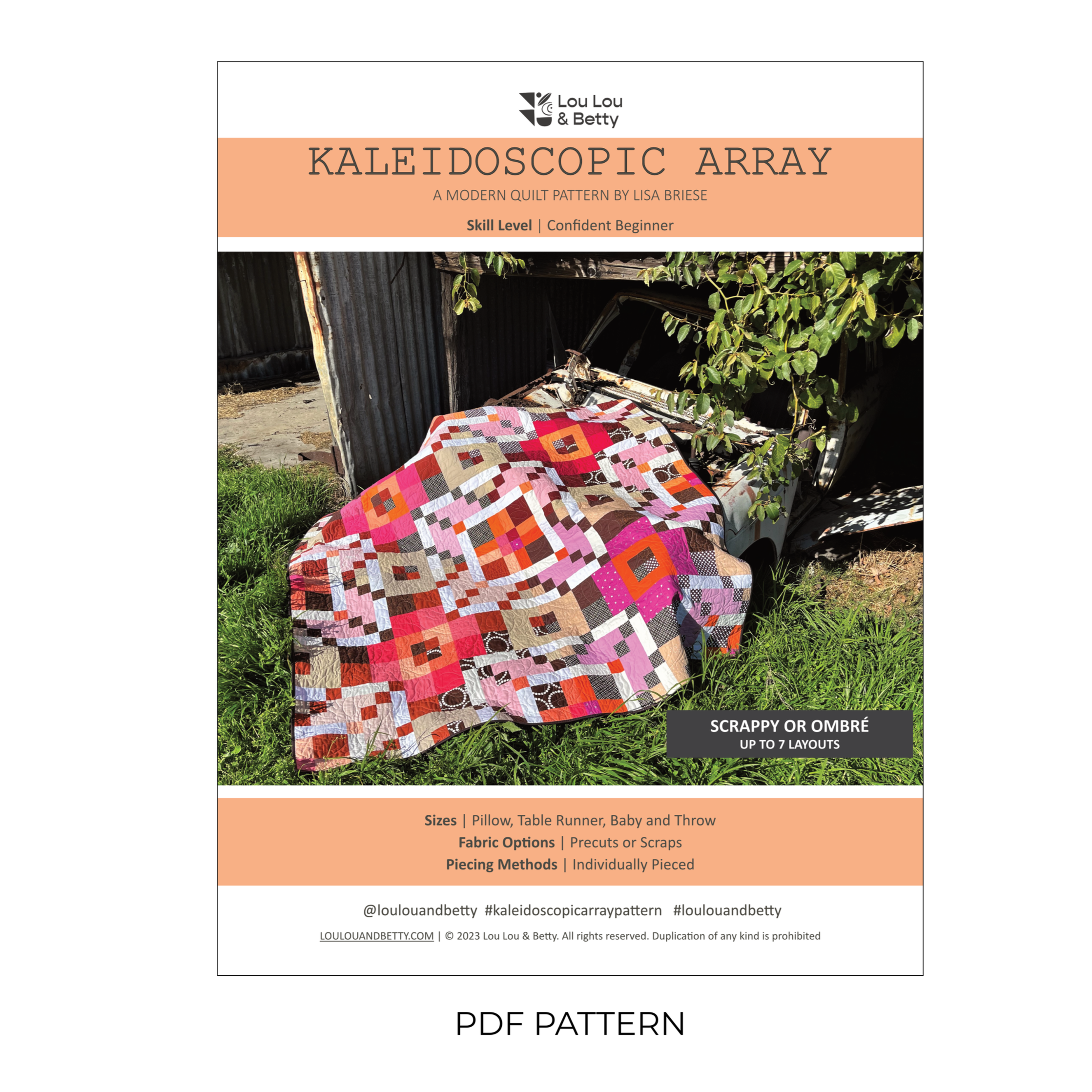 Kaleidoscopic Array SCRAPPY - PDF A4 Size