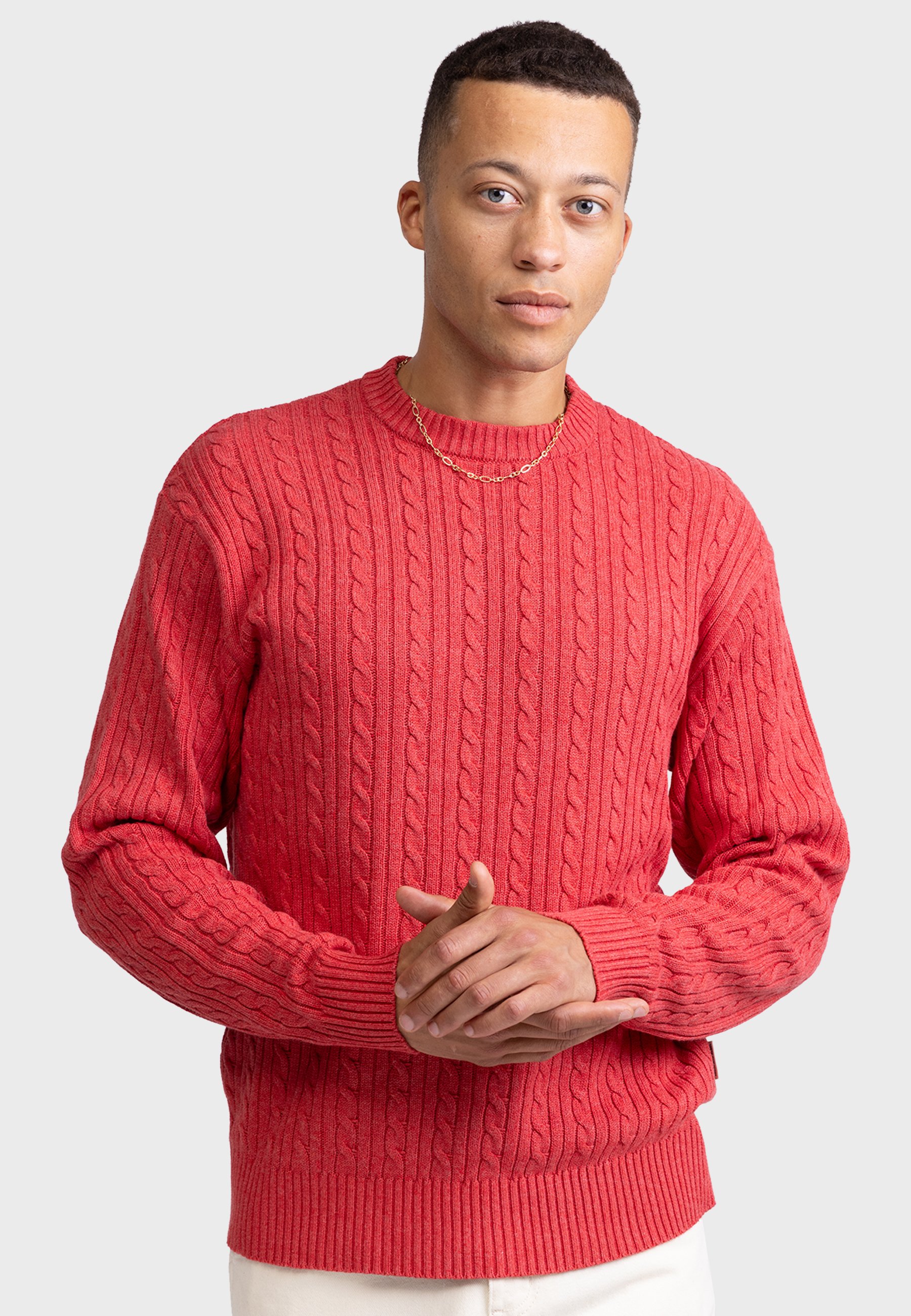 232027 RRLiam Knit REGULAR FIT - Red