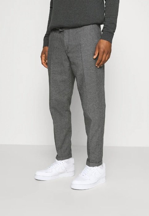 196045 RRErcan Cropped Pants - Dark Grey