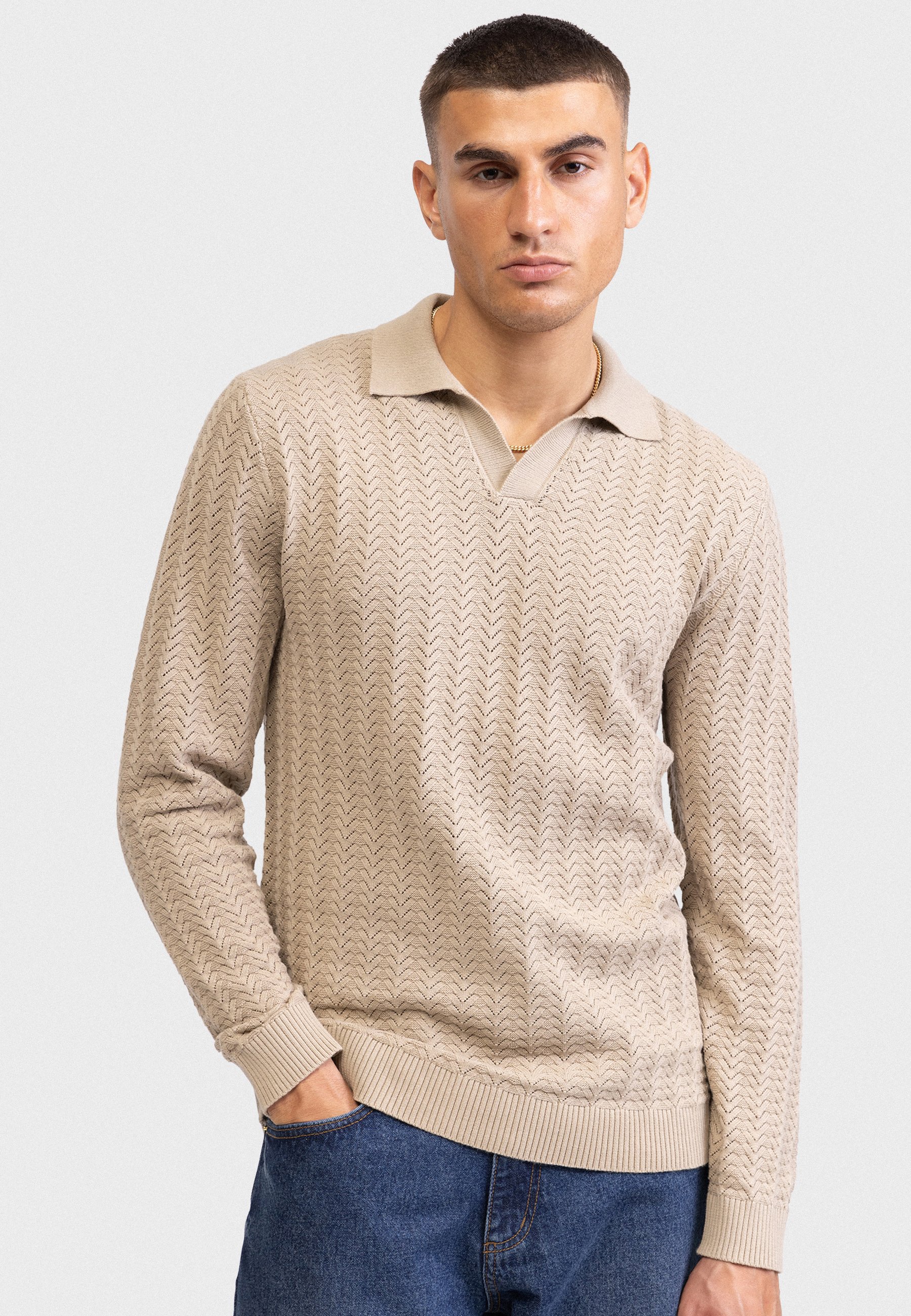 252007 RRHugo Knit BOXY FIT - Aluminum