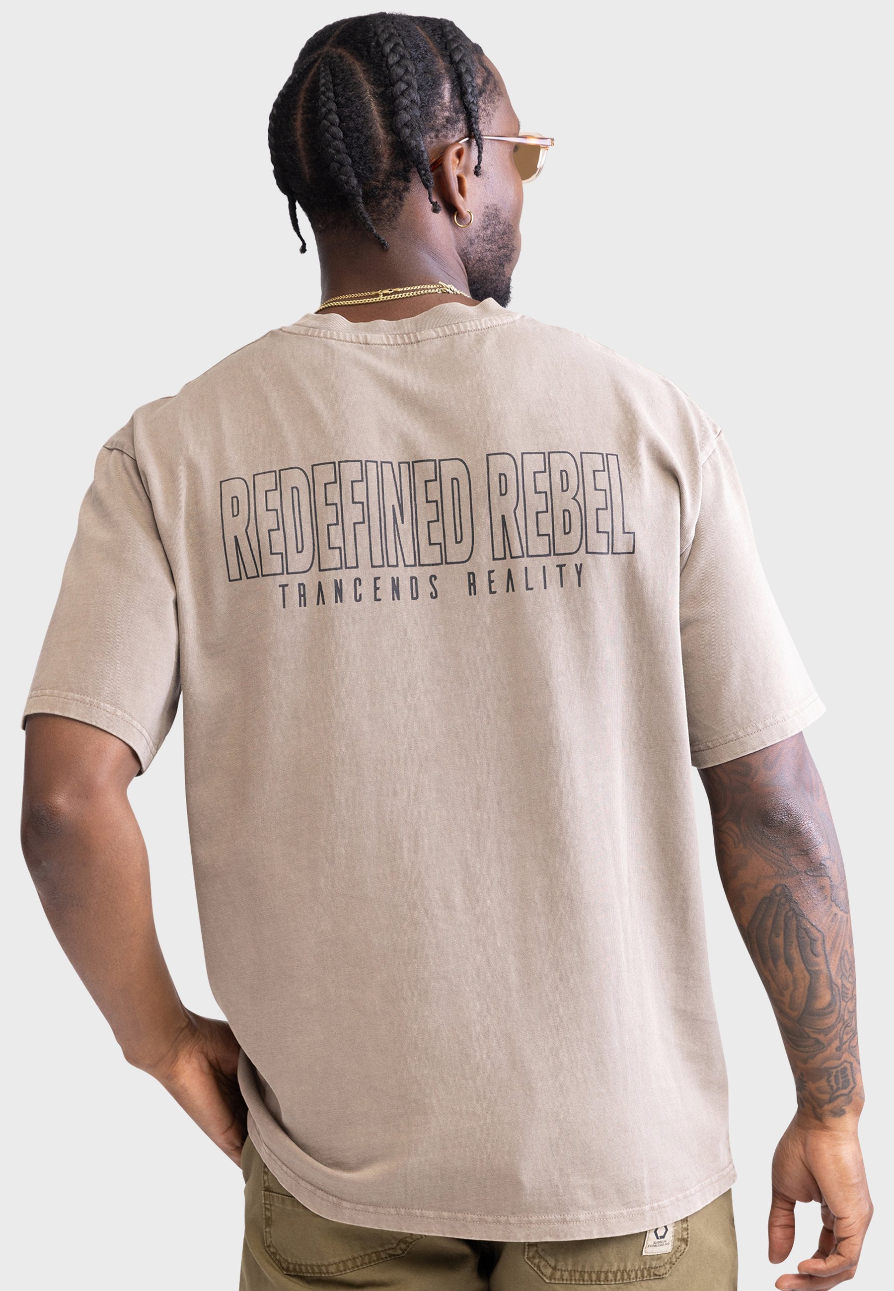 231081 RRMemphis Tee BOXY FIT - Walnut