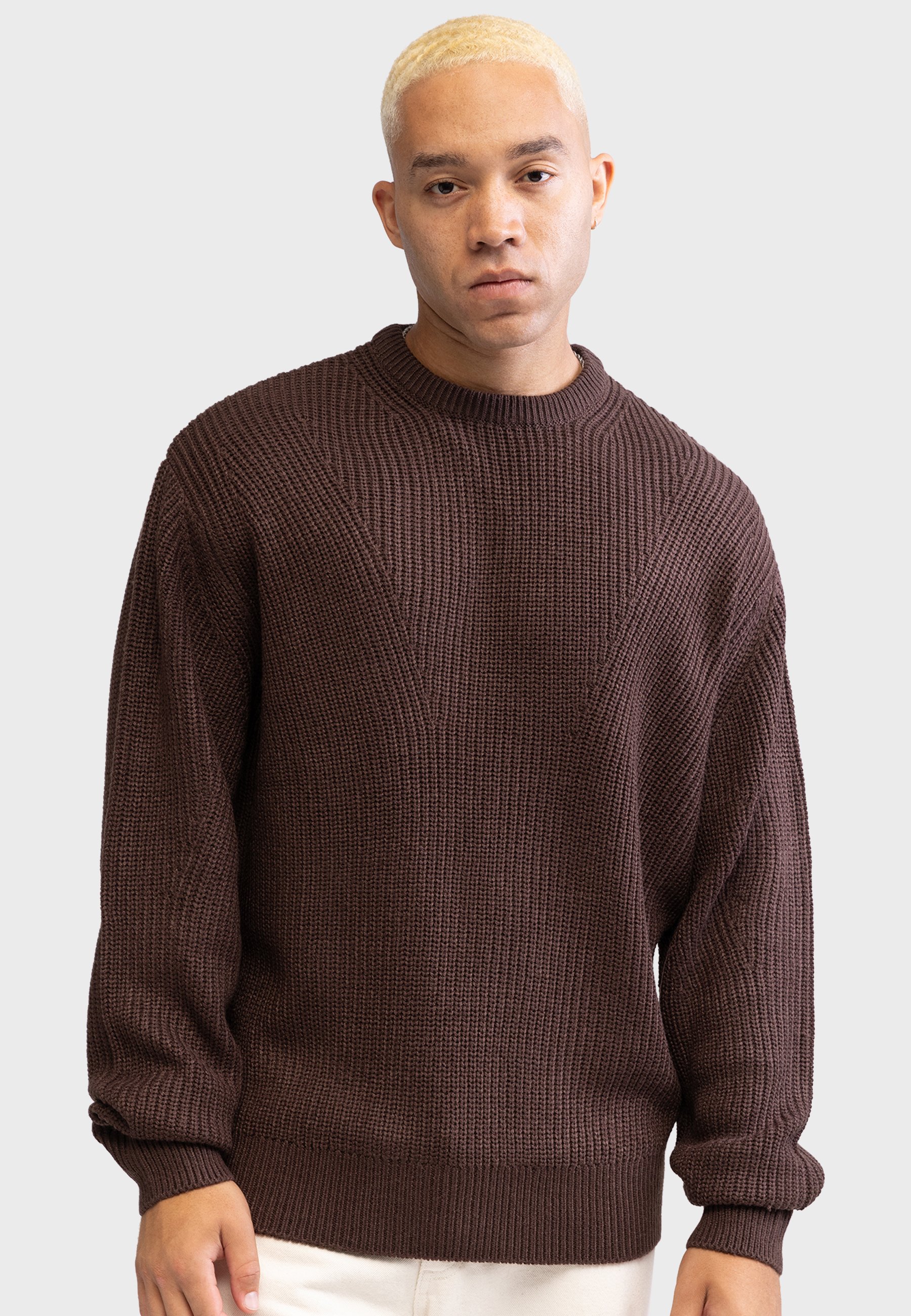 232037 RRMilton Knit BOXY FIT - Demitasse