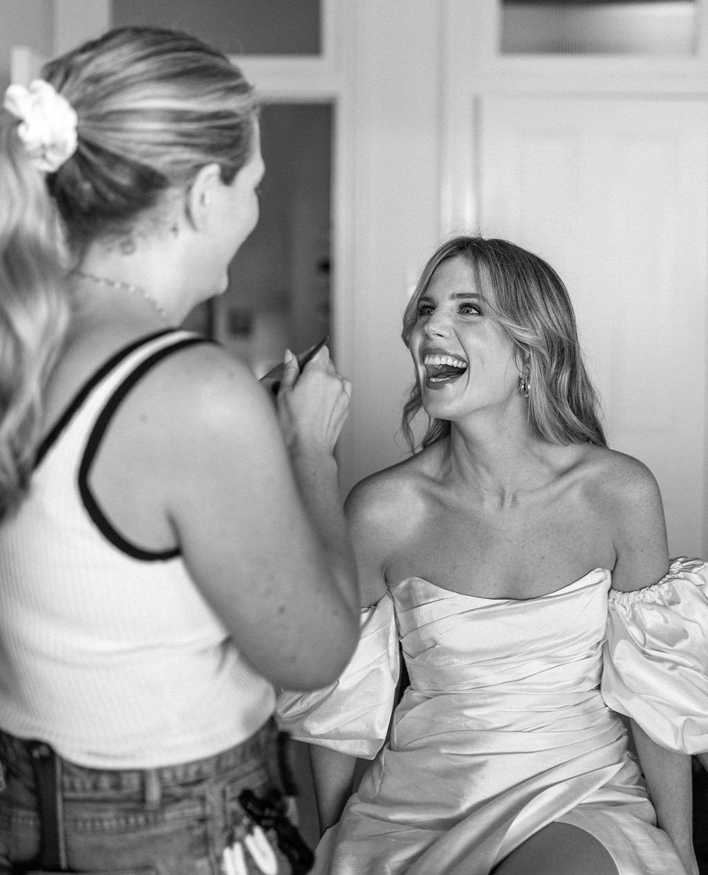 As we continue to fall in love with #TFMbride Georgie and groom Michael, we had to share these beautiful words from the couple about #TFMtalent @lucyjacksonmakeup_⁠
⁠
&quot;From the initial consult to the day it felt like having a new bestie - she is