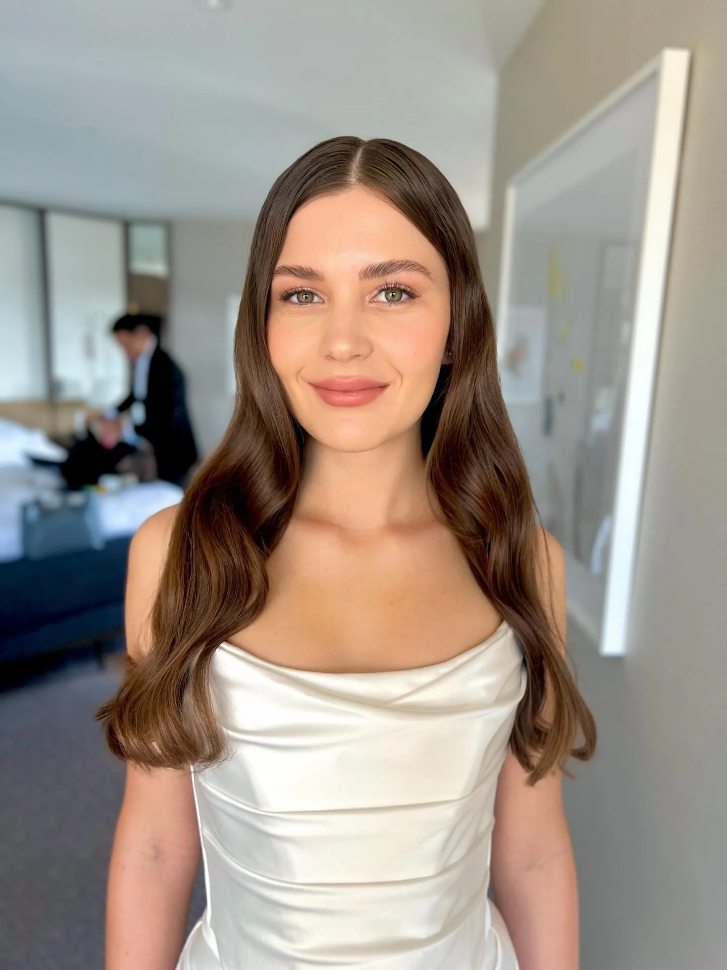 Modern, elegant, and true to herself ✨⁠

Alena wanted skin that felt fresh and polished, with the kind of glow that lasts all day &mdash; but still looked like her. #TFMmakeupartist Kate @makemeupkate brought it all together, creating a radiant compl
