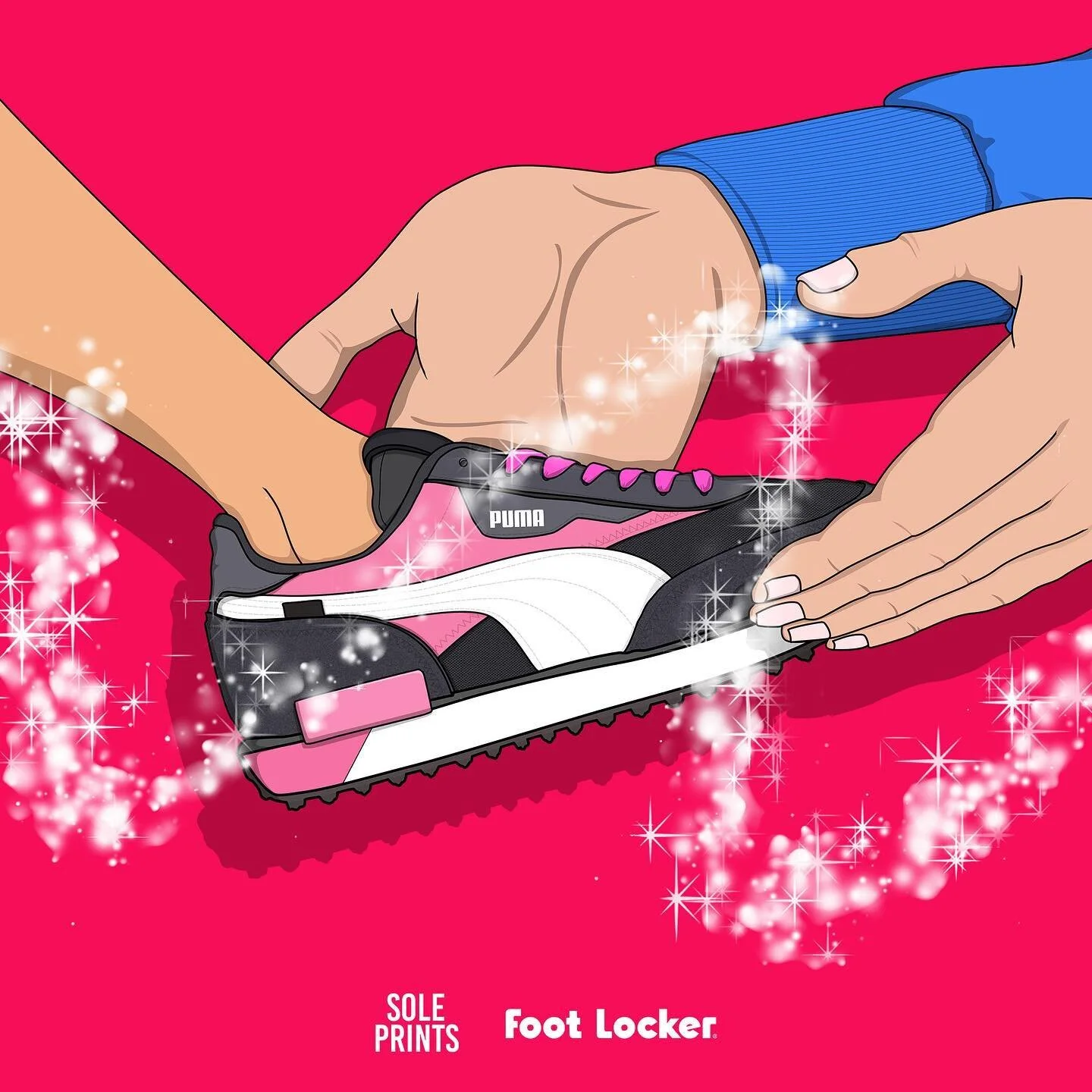 Final artwork for the @footlocker_au Valentine&rsquo;s Day Series. Which has been your fave?