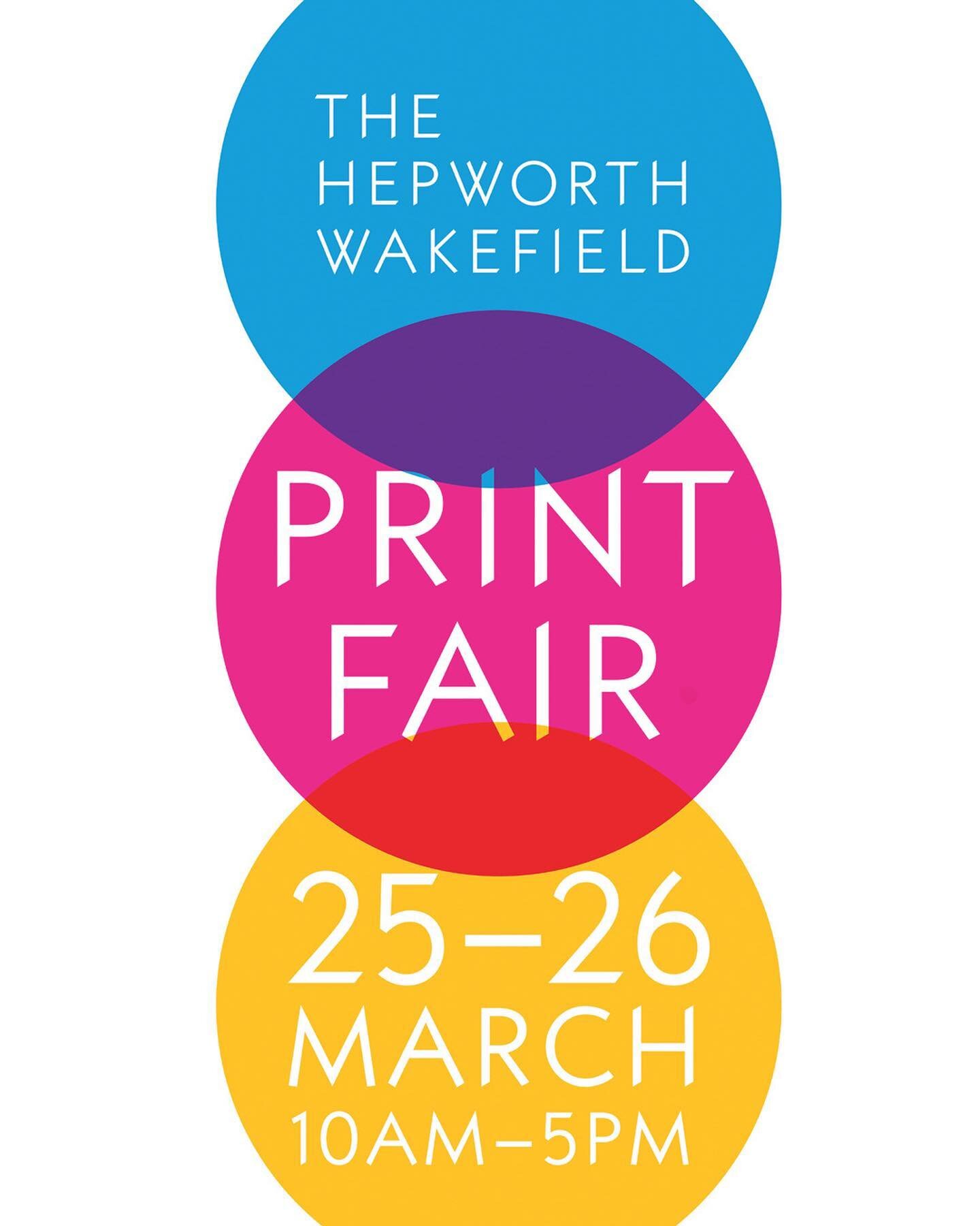 My next fair is the @hepworthwakefield print fair. 
Pre covid, this was a highlight in my work calendar so I&rsquo;m very happy to be back!
Amazing venue, amazing line up. And this time I get to see the gorgeous Hepworth garden too.
25th 26th March
A