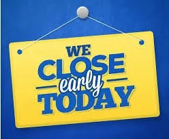School closes at 14:34 for students