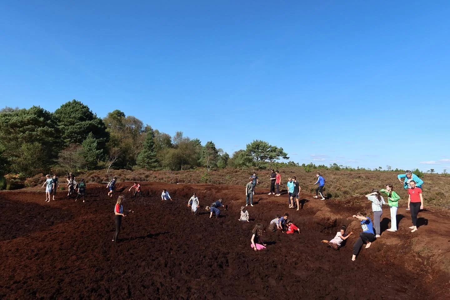 Dancing, baking, farming, and a little bog-jumping madness&hellip; First Year bonding trip = success! 🎶🥖🐄 #GoatstownETSS #FirstYearFun