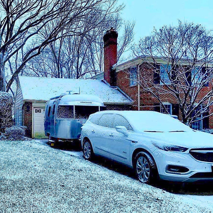 Our Bambi  is street surfing in Virginia. #rvshare #outdoorsy #california #californiawilderness #glamping #glampingcalifornia #glampers #glamperscalifornia #glampersca #rvtravel #airstream #traveltrailer #californiatravel #camping #californiacamping 