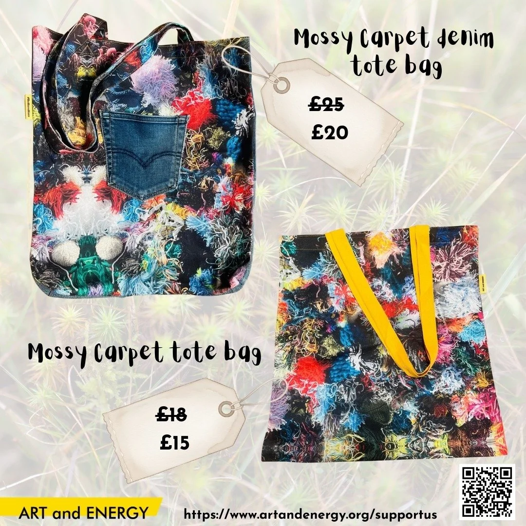We've got a little sale on our Mossy Carpet tote bags if you still have some festive shopping to do!

💚Mossy Carpet tote bag was &pound;18, now &pound;15 - last 6 remaining

💚Mossy Carpet tote bag with denim was &pound;25 now &pound;20 - last 5 rem