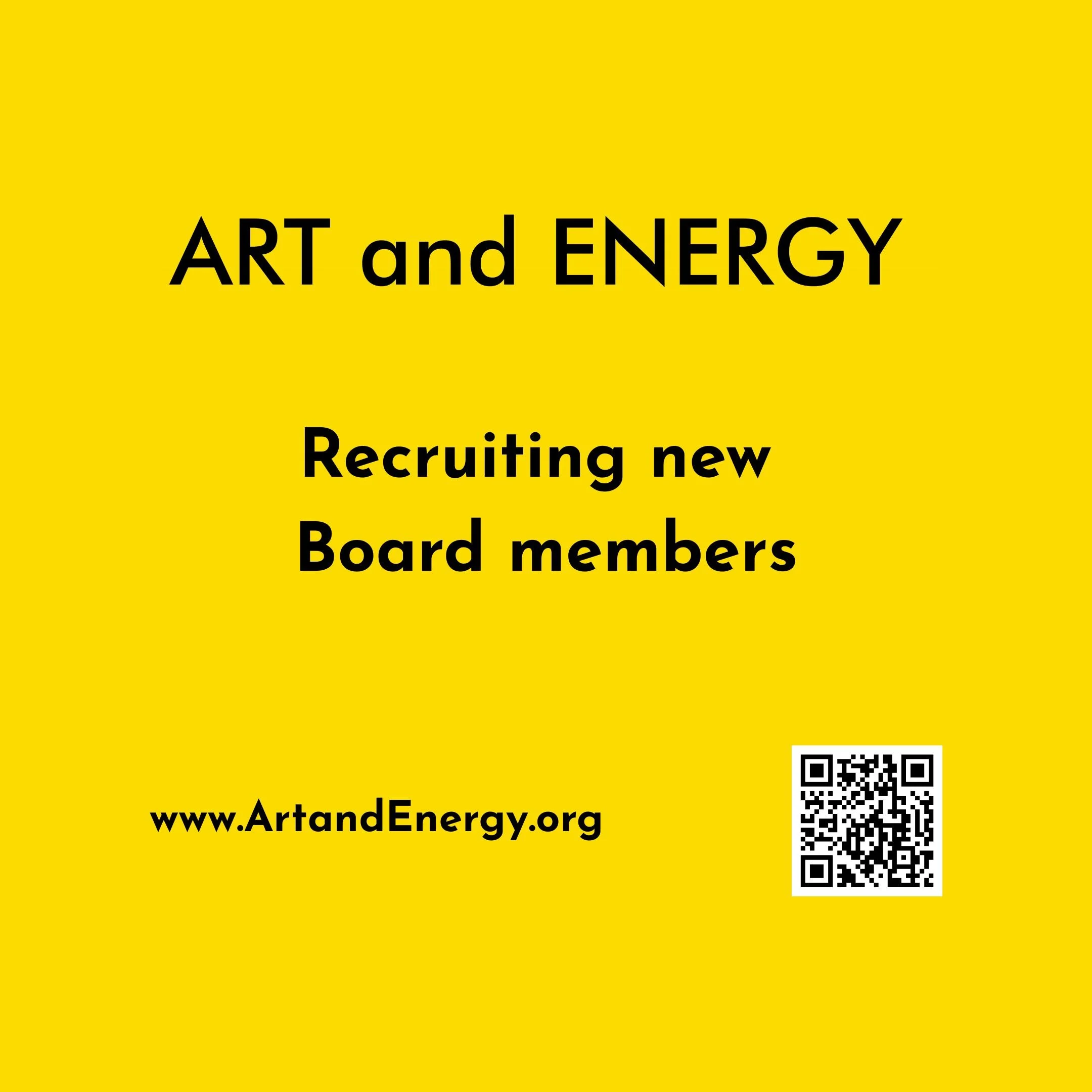 Recruiting new Board members