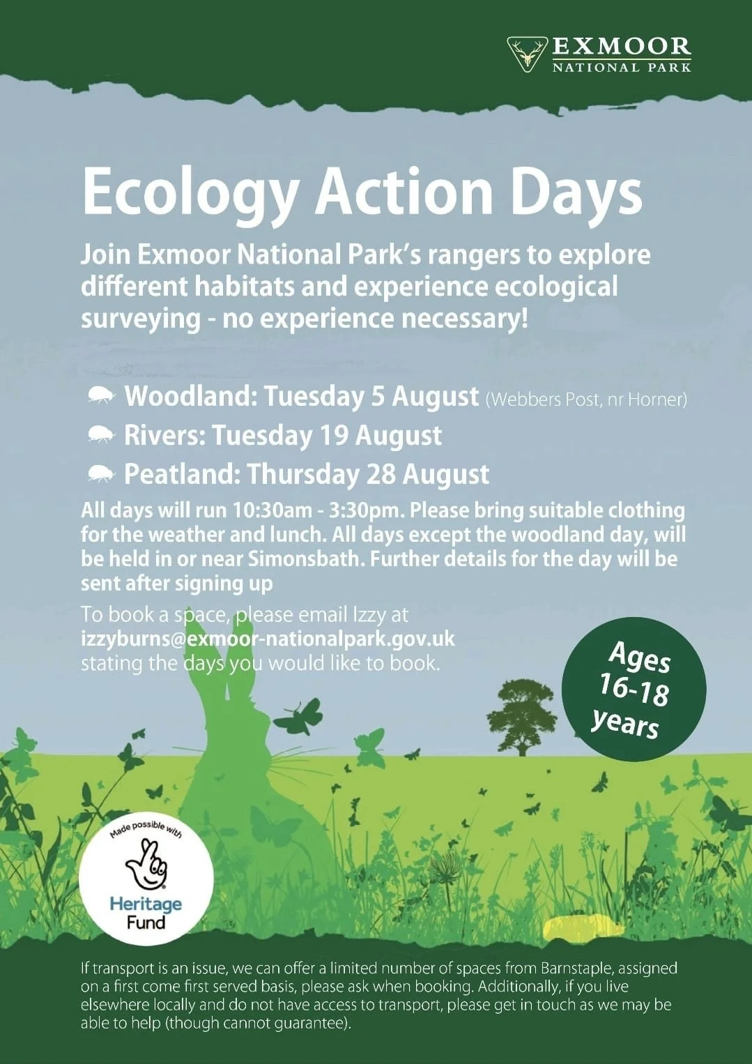 Ecology Action Day: Peatlands. With Exmoor National Park