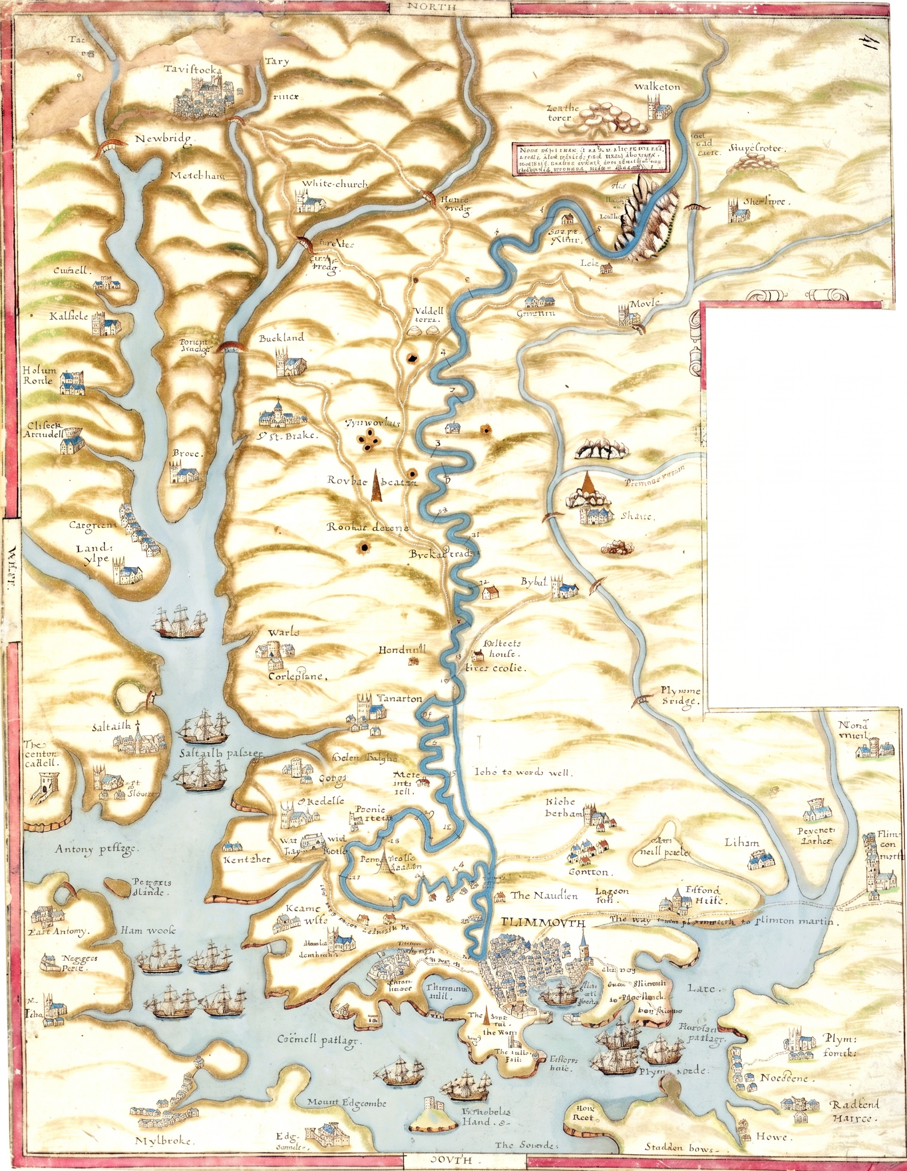 Drawn by John Spry around 1591–1595. (Original in The British Library)