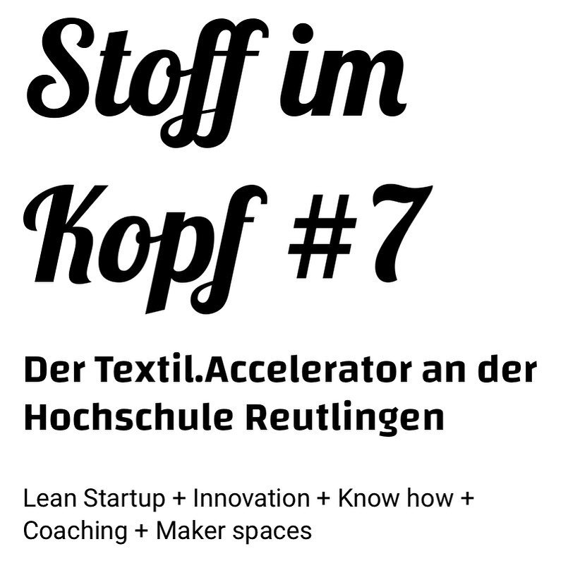 APPLY NOW 👉🏽 until 30.1.

Innovative trends and topics such as digitalization, smart textiles and fair fashion make your textile idea ready for the market. Stoff im Kopf mentors support you with industry know-how and in building your own network. A