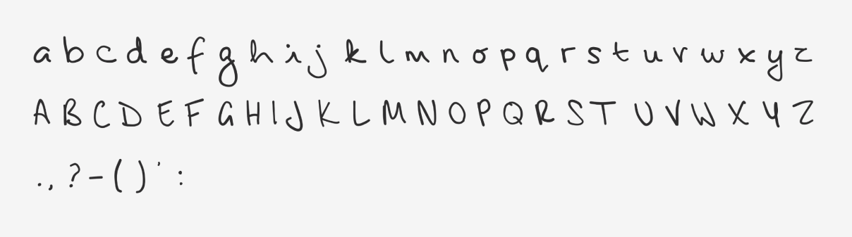 Coding my Handwriting — Amy Goodchild