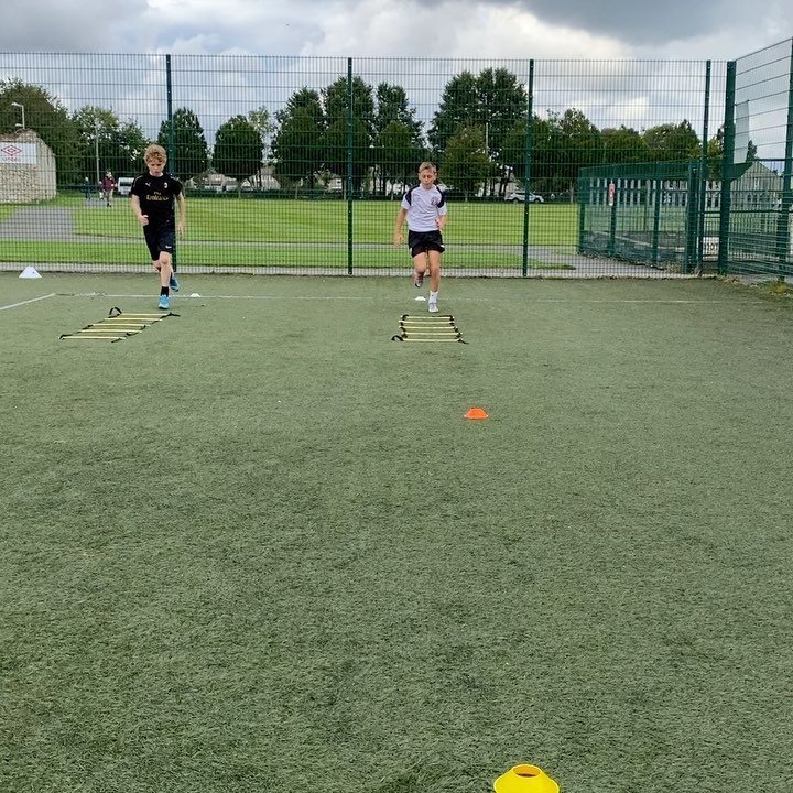 Some of today&rsquo;s learning was  Running Technique. Here&rsquo;s young @harr_09 working on the ladder to help him improve his forward movement. Harry is already incredibly athletic and with the right training he can become a monster on the pitch! 