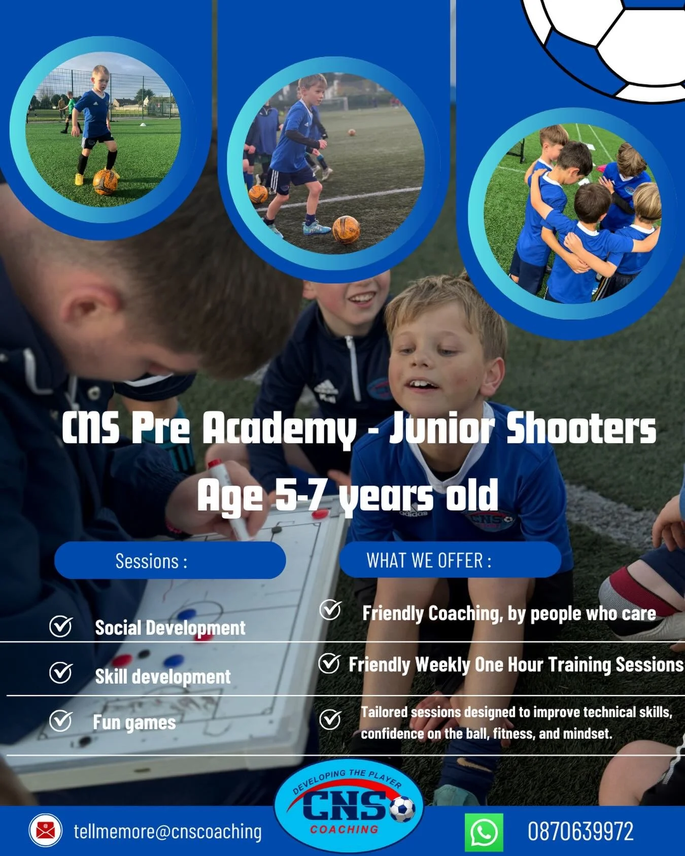 We are delighted to bring you our Brand New Pre-Academy Program &ldquo;Junior Shooters&rdquo; for children aged between 5-7! ⚽️

This is an exciting new program for young children who want to take their first steps into the game or for children who a
