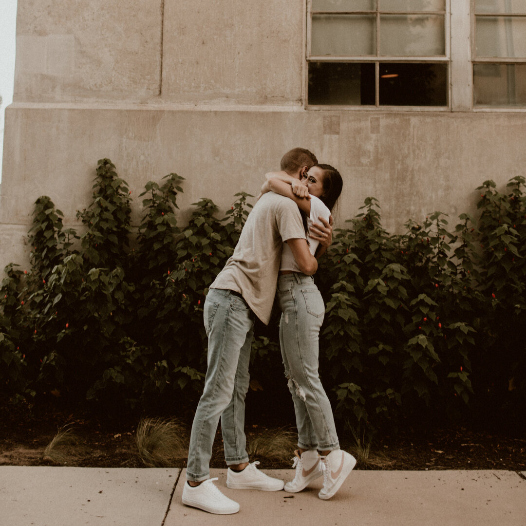 These two took pics together for the first time since they got married and I really love that that's all the reason they needed! We started by grabbing some coffee together and then took pics of them around the area before moving indoors to take some