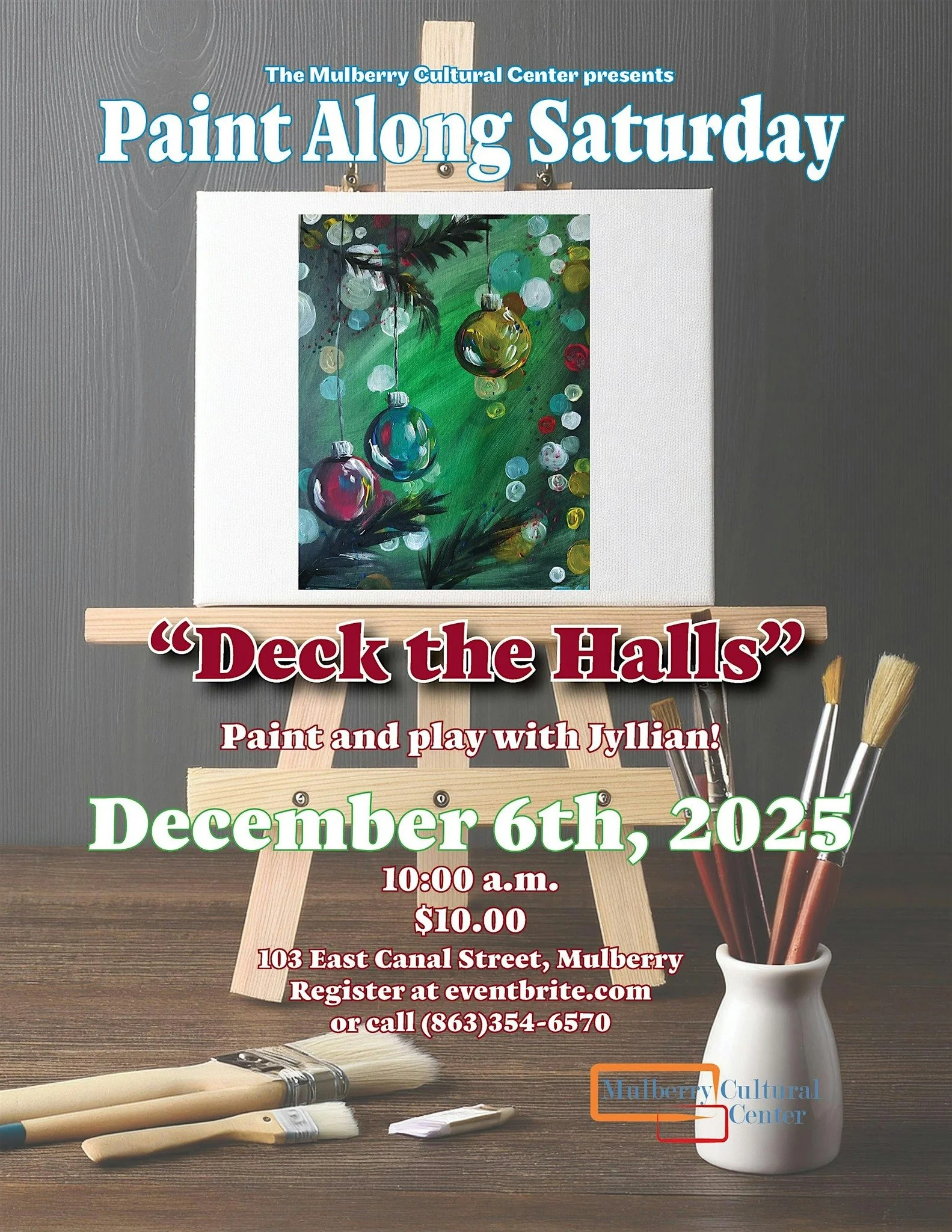 Paint Along Saturday: Deck the Halls